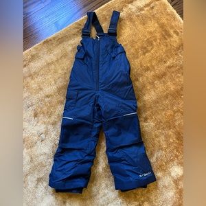 Columbia bib snowpants navy size XXS 4/5